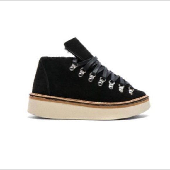 FLAMINGOS Made in Italy SZ 39 | SUEDE/LAMB SHEARLING TRABENDO ANKLE BOOTS - Picture 2 of 13